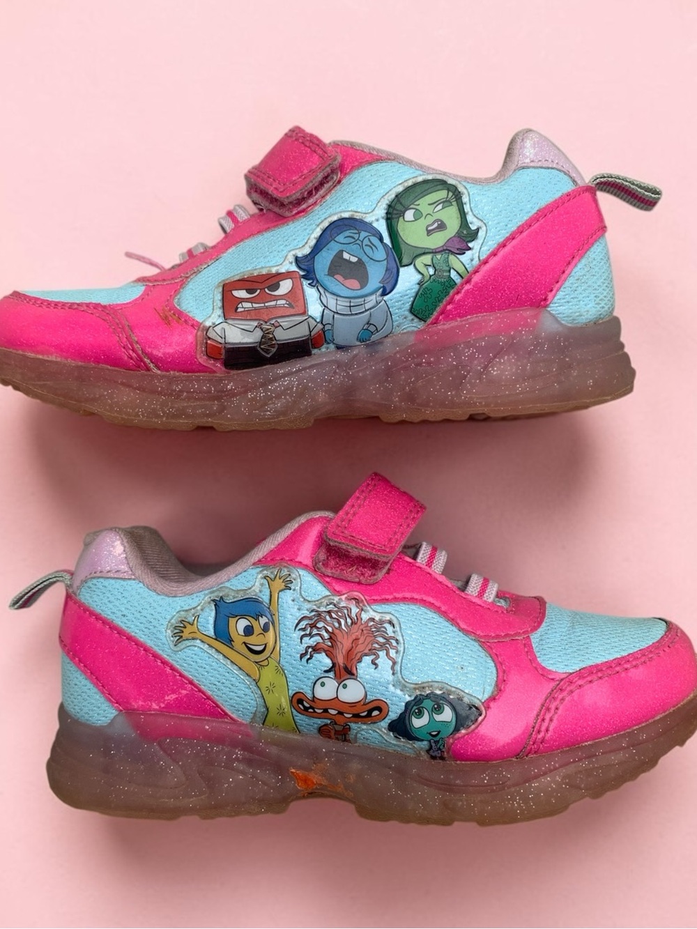 Disney Inside Out 2 Girl’s Velcro Sneakers 11